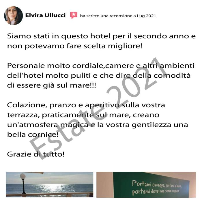 Hotel con personale cordiale, pulizia eccellente e splendida vista sul mare.