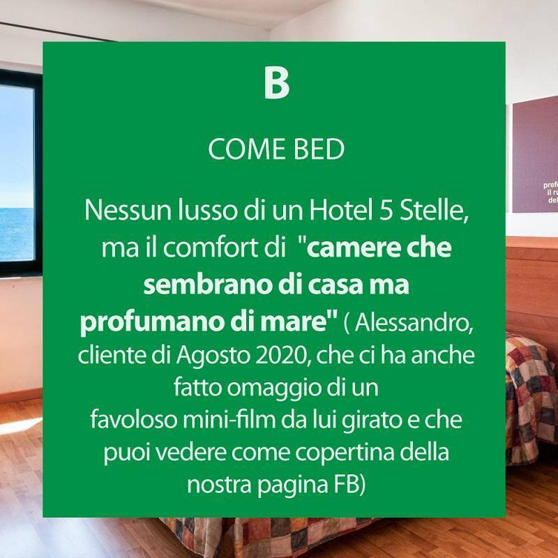 Comfort di casa con vista mare, senza lusso a 5 stelle.